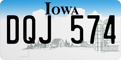 IA license plate DQJ574