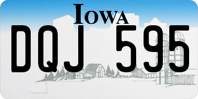 IA license plate DQJ595