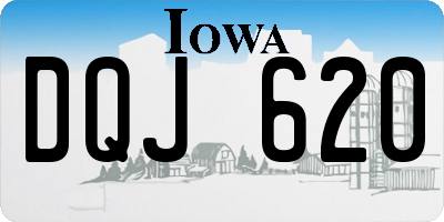 IA license plate DQJ620