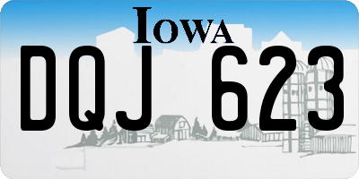 IA license plate DQJ623