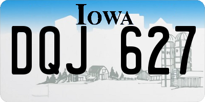 IA license plate DQJ627