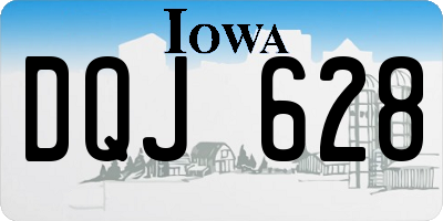 IA license plate DQJ628