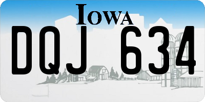 IA license plate DQJ634