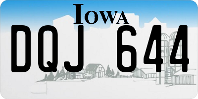 IA license plate DQJ644