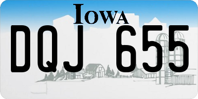 IA license plate DQJ655