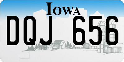 IA license plate DQJ656