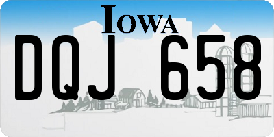 IA license plate DQJ658