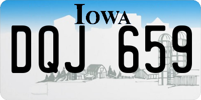 IA license plate DQJ659