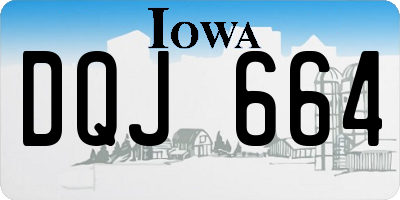 IA license plate DQJ664