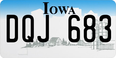 IA license plate DQJ683