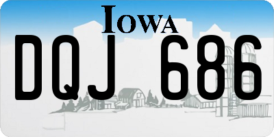 IA license plate DQJ686