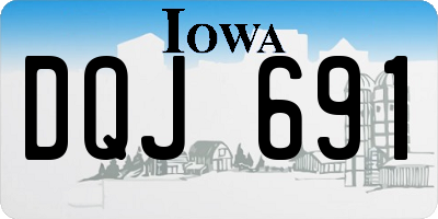IA license plate DQJ691