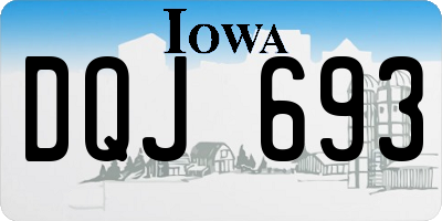 IA license plate DQJ693