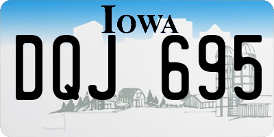 IA license plate DQJ695