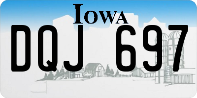 IA license plate DQJ697