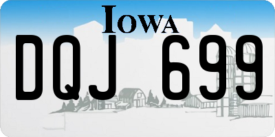 IA license plate DQJ699