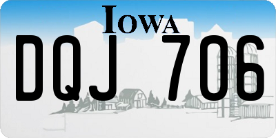 IA license plate DQJ706