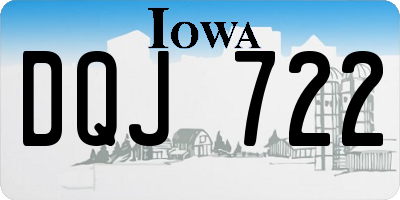 IA license plate DQJ722