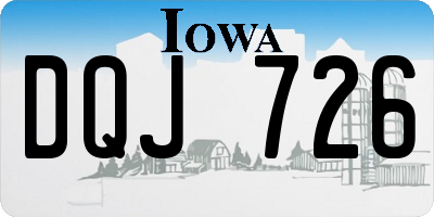 IA license plate DQJ726