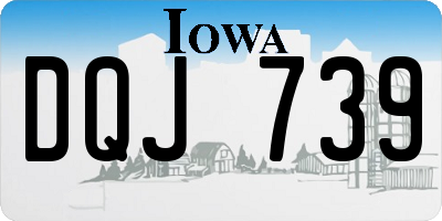 IA license plate DQJ739