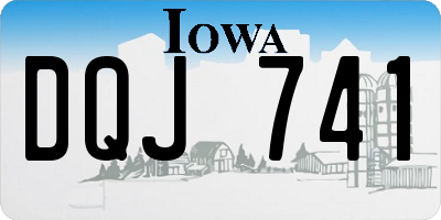 IA license plate DQJ741