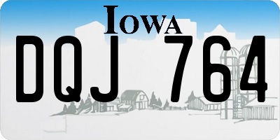 IA license plate DQJ764