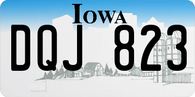 IA license plate DQJ823