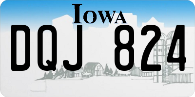 IA license plate DQJ824