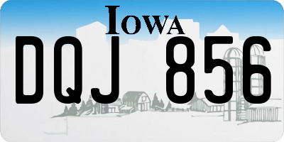 IA license plate DQJ856