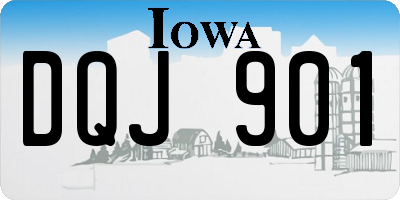IA license plate DQJ901