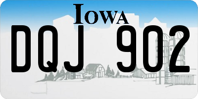IA license plate DQJ902