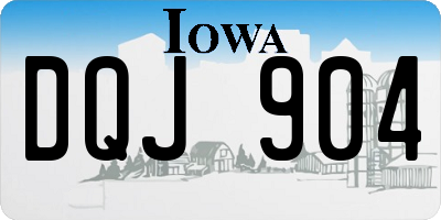 IA license plate DQJ904