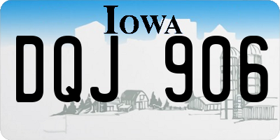 IA license plate DQJ906