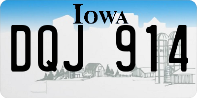 IA license plate DQJ914