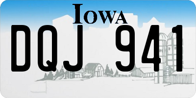 IA license plate DQJ941