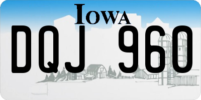 IA license plate DQJ960