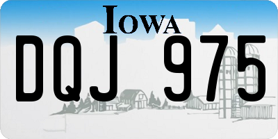 IA license plate DQJ975