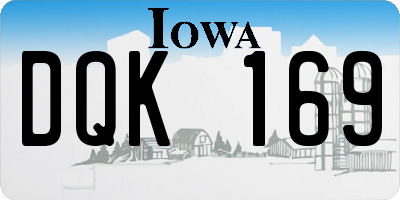 IA license plate DQK169