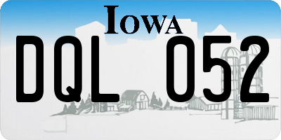 IA license plate DQL052