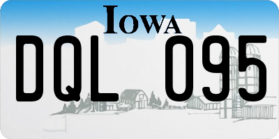 IA license plate DQL095