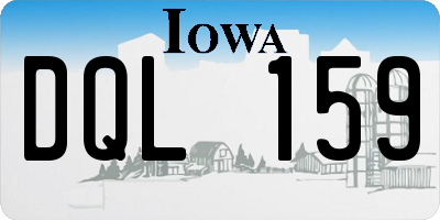 IA license plate DQL159