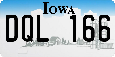 IA license plate DQL166