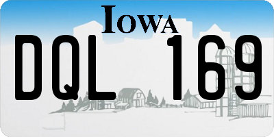 IA license plate DQL169