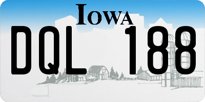 IA license plate DQL188
