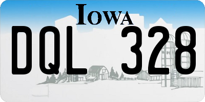 IA license plate DQL328