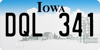 IA license plate DQL341