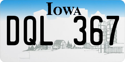IA license plate DQL367