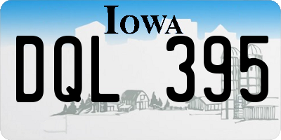 IA license plate DQL395