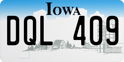 IA license plate DQL409
