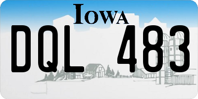 IA license plate DQL483